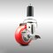 Service Caster 3 Inch 316SS Red Polyurethane Swivel 1-3/8 Inch Expanding Stem Caster Brake SCC-SS316EX20S314-PPUB-RED-TLB-138 - alternate 4